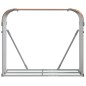 vidaXL Leñero de acero galvanizado marrón claro 120x45x100 cm vidaXL Leñero de acero galvanizado marrón claro 120x45x100 cm