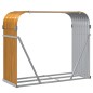 vidaXL Leñero de acero galvanizado marrón claro 120x45x100 cm vidaXL Leñero de acero galvanizado marrón claro 120x45x100 cm