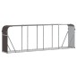 vidaXL Leñero de acero galvanizado marrón 300x45x100 cm