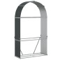 vidaXL Leñero de acero galvanizado gris antracita 120x45x210 cm vidaXL Leñero de acero galvanizado gris antracita 120x45x210 cm