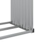 vidaXL Leñero de acero galvanizado gris antracita 120x45x210 cm vidaXL Leñero de acero galvanizado gris antracita 120x45x210 cm