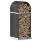 vidaXL Leñero de acero galvanizado gris antracita 40x45x100 cm vidaXL Leñero de acero galvanizado gris antracita 40x45x100 cm