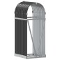 vidaXL Leñero de acero galvanizado gris antracita 40x45x100 cm vidaXL Leñero de acero galvanizado gris antracita 40x45x100 cm