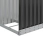 vidaXL Leñero de acero galvanizado gris antracita 40x45x100 cm vidaXL Leñero de acero galvanizado gris antracita 40x45x100 cm