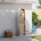 vidaXL Leñero de acero galvanizado gris claro 40x45x170 cm vidaXL Leñero de acero galvanizado gris claro 40x45x170 cm