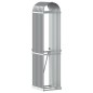 vidaXL Leñero de acero galvanizado gris claro 40x45x170 cm vidaXL Leñero de acero galvanizado gris claro 40x45x170 cm