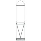 vidaXL Leñero de acero galvanizado gris claro 40x45x170 cm vidaXL Leñero de acero galvanizado gris claro 40x45x170 cm
