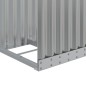 vidaXL Leñero de acero galvanizado gris claro 40x45x170 cm vidaXL Leñero de acero galvanizado gris claro 40x45x170 cm