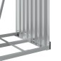 vidaXL Leñero de acero galvanizado gris claro 40x45x170 cm vidaXL Leñero de acero galvanizado gris claro 40x45x170 cm