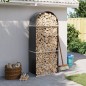 vidaXL Leñero de acero galvanizado gris antracita 80x45x190 cm vidaXL Leñero de acero galvanizado gris antracita 80x45x190 cm
