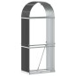 vidaXL Leñero de acero galvanizado gris antracita 80x45x190 cm vidaXL Leñero de acero galvanizado gris antracita 80x45x190 cm