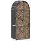 vidaXL Leñero de acero galvanizado gris antracita 80x45x190 cm vidaXL Leñero de acero galvanizado gris antracita 80x45x190 cm