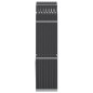 vidaXL Leñero de acero galvanizado gris antracita 80x45x190 cm vidaXL Leñero de acero galvanizado gris antracita 80x45x190 cm