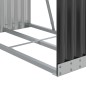 vidaXL Leñero de acero galvanizado gris antracita 80x45x190 cm vidaXL Leñero de acero galvanizado gris antracita 80x45x190 cm