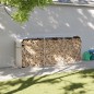 vidaXL Leñero de acero galvanizado plateado 234x45x100 cm vidaXL Leñero de acero galvanizado plateado 234x45x100 cm