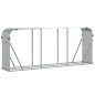 vidaXL Leñero de acero galvanizado plateado 234x45x100 cm vidaXL Leñero de acero galvanizado plateado 234x45x100 cm