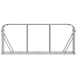 vidaXL Leñero de acero galvanizado plateado 234x45x100 cm vidaXL Leñero de acero galvanizado plateado 234x45x100 cm