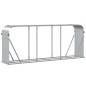 vidaXL Leñero de acero galvanizado plateado 234x45x100 cm vidaXL Leñero de acero galvanizado plateado 234x45x100 cm