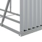vidaXL Leñero de acero galvanizado plateado 234x45x100 cm vidaXL Leñero de acero galvanizado plateado 234x45x100 cm