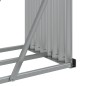 vidaXL Leñero de acero galvanizado plateado 234x45x100 cm vidaXL Leñero de acero galvanizado plateado 234x45x100 cm