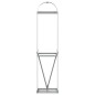 vidaXL Leñero de acero galvanizado plateado 40x45x170 cm vidaXL Leñero de acero galvanizado plateado 40x45x170 cm