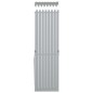 vidaXL Leñero de acero galvanizado plateado 40x45x170 cm vidaXL Leñero de acero galvanizado plateado 40x45x170 cm