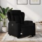 vidaXL Sillón reclinable eléctrico de tela negro vidaXL Sillón reclinable eléctrico de tela negro