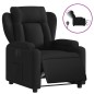 vidaXL Sillón reclinable eléctrico de tela negro vidaXL Sillón reclinable eléctrico de tela negro