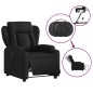 vidaXL Sillón reclinable eléctrico de tela negro vidaXL Sillón reclinable eléctrico de tela negro