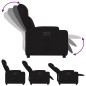 vidaXL Sillón reclinable eléctrico de tela negro vidaXL Sillón reclinable eléctrico de tela negro