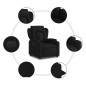 vidaXL Sillón reclinable eléctrico de tela negro vidaXL Sillón reclinable eléctrico de tela negro