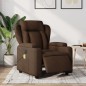 vidaXL Sillón reclinable de masaje eléctrico tela marrón vidaXL Sillón reclinable de masaje eléctrico tela marrón