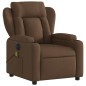 vidaXL Sillón reclinable de masaje eléctrico tela marrón vidaXL Sillón reclinable de masaje eléctrico tela marrón