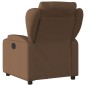 vidaXL Sillón reclinable de masaje eléctrico tela marrón vidaXL Sillón reclinable de masaje eléctrico tela marrón