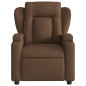 vidaXL Sillón reclinable de masaje eléctrico tela marrón vidaXL Sillón reclinable de masaje eléctrico tela marrón