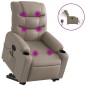 vidaXL Sillón reclinable de masaje eléctrico cuero sintético capuchino vidaXL Sillón reclinable de masaje eléctrico cuero sintético capuchino