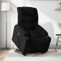 vidaXL Sillón reclinable elevable tela negro vidaXL Sillón reclinable elevable tela negro