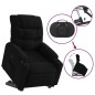 vidaXL Sillón reclinable elevable tela negro vidaXL Sillón reclinable elevable tela negro