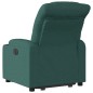 vidaXL Sillón reclinable elevable tela verde oscuro vidaXL Sillón reclinable elevable tela verde oscuro
