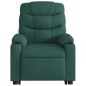 vidaXL Sillón reclinable elevable tela verde oscuro vidaXL Sillón reclinable elevable tela verde oscuro