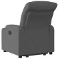 vidaXL Sillón eléctrico reclinable elevable de tela gris oscuro vidaXL Sillón eléctrico reclinable elevable de tela gris oscuro