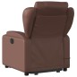 vidaXL Sillón de masaje elevable eléctrico cuero sintético marrón vidaXL Sillón de masaje elevable eléctrico cuero sintético marrón