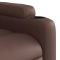 vidaXL Sillón de masaje elevable eléctrico cuero sintético marrón vidaXL Sillón de masaje elevable eléctrico cuero sintético marrón