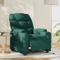 vidaXL Sillón reclinable eléctrico tela verde oscuro vidaXL Sillón reclinable eléctrico tela verde oscuro