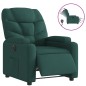 vidaXL Sillón reclinable eléctrico tela verde oscuro vidaXL Sillón reclinable eléctrico tela verde oscuro