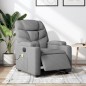vidaXL Sillón reclinable de masaje eléctrico tela gris claro vidaXL Sillón reclinable de masaje eléctrico tela gris claro