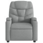 vidaXL Sillón reclinable de masaje eléctrico tela gris claro vidaXL Sillón reclinable de masaje eléctrico tela gris claro
