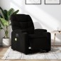 vidaXL Sillón reclinable de masaje eléctrico tela negro vidaXL Sillón reclinable de masaje eléctrico tela negro