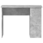 vidaXL Escritorio de madera contrachapada gris hormigón 100x55x75 cm