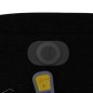 vidaXL Sillón reclinable de masaje eléctrico tela negro vidaXL Sillón reclinable de masaje eléctrico tela negro